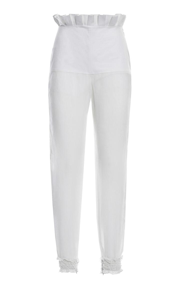 Genny Pleated Waist Straight Leg Pant