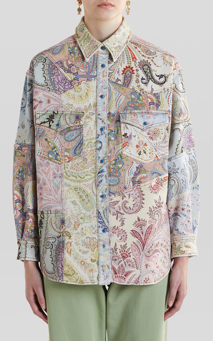 Moda Operandi Etro Printed Denim Jacket