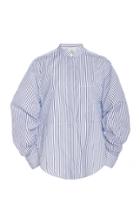 3.1 Phillip Lim Striped Shirt With Gathered Sleeve