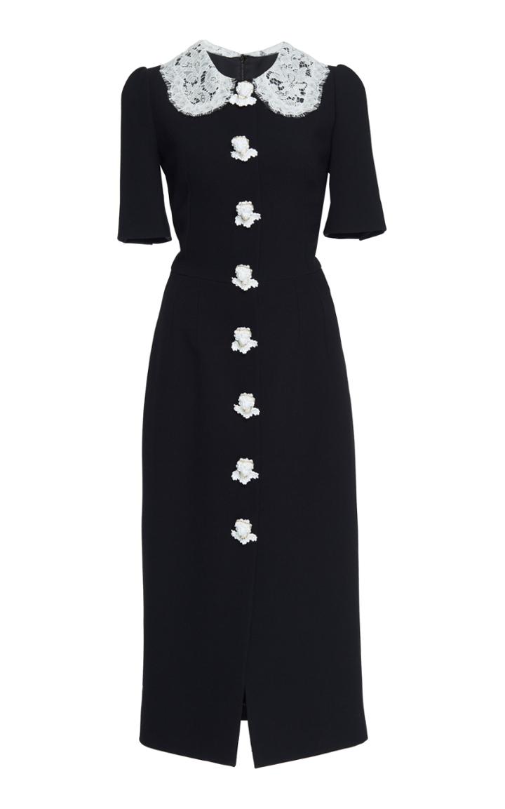 Dolce & Gabbana Short Sleeve Collared Dress