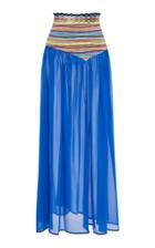 Missoni Mare Crochet-knit And Chiffon Maxi Skirt