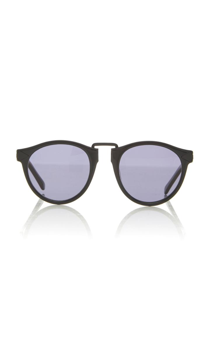 Monumental By Karen Walker Hemingway Polarized Round Sunglasses