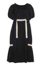 Moda Operandi Molly Goddard Kiki Tie-detailed Cotton Midi Dress Size: 6
