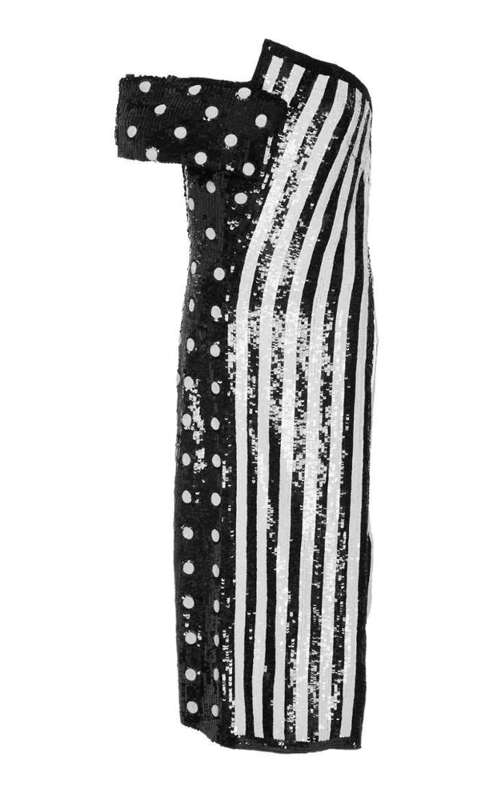 Monse Sequin Stripe Caftan