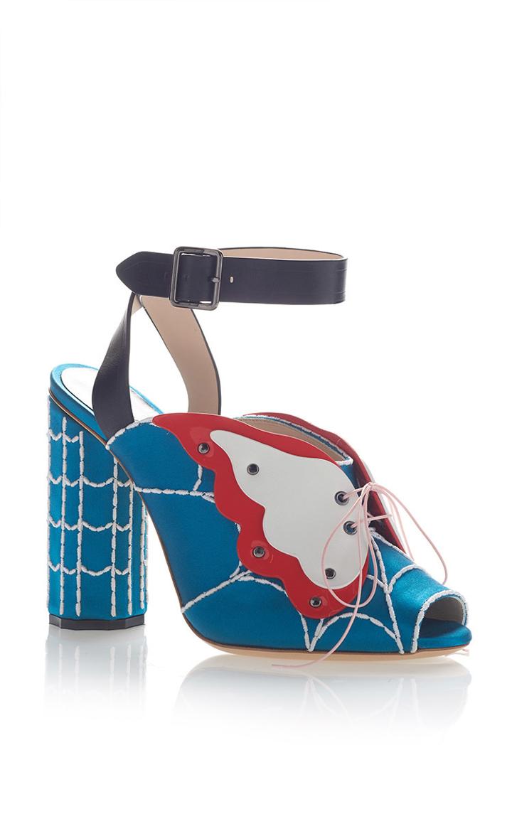 Marco De Vincenzo Butterfly Peep Toe Sandal