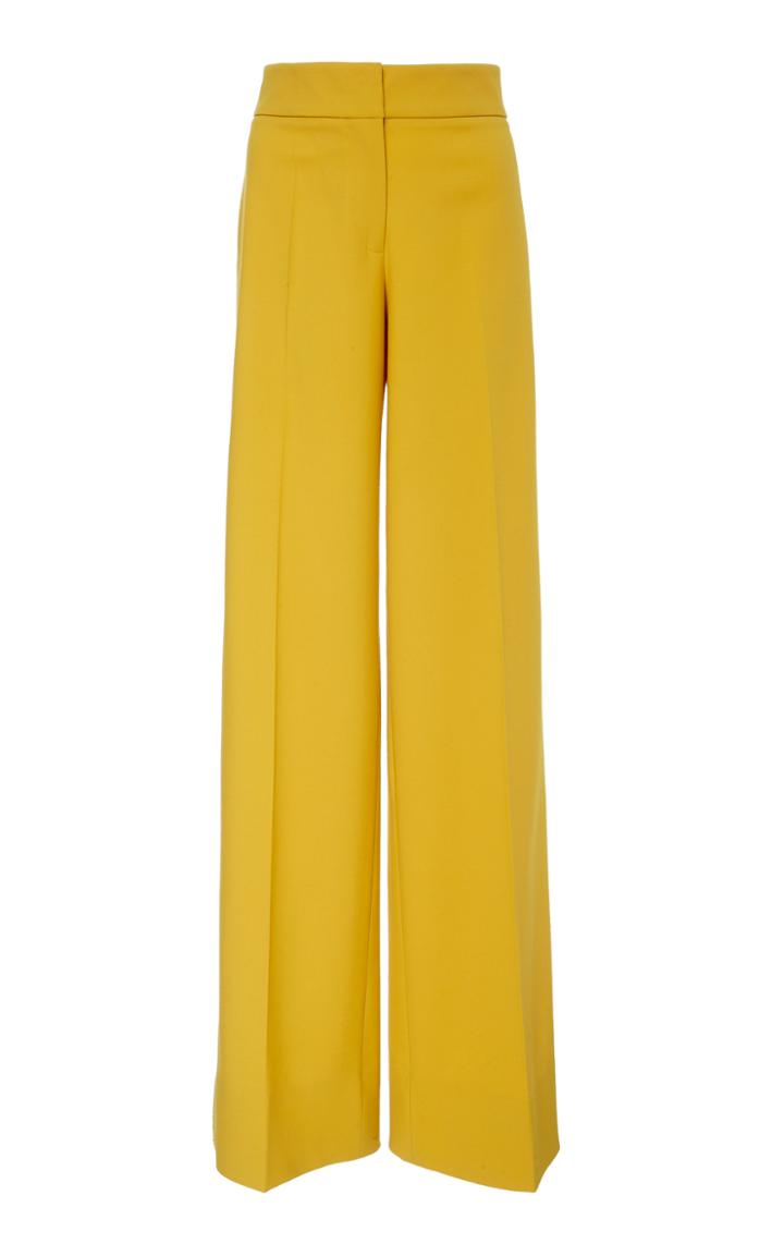 Oscar De La Renta High Waisted Straight Pant