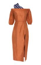 Maki Oh Two Tone Silk Shantuang Dress