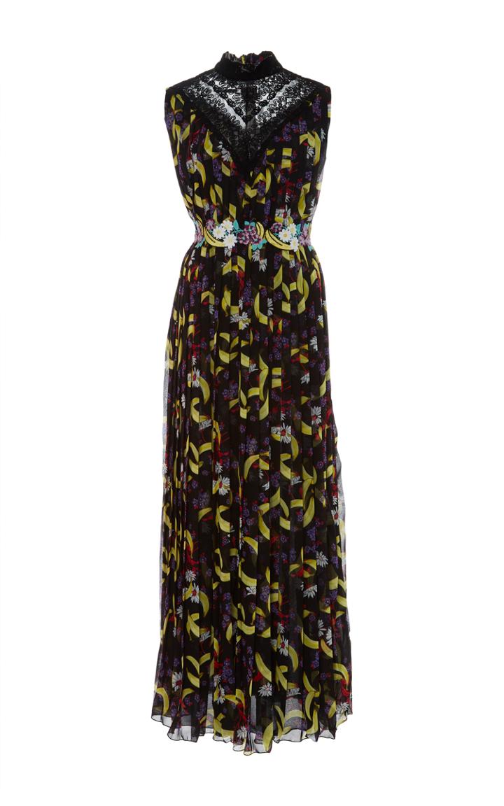 Giamba Banana Print Sleeveless Dress