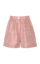 Christine Alcalay Silk High-rise Shorts