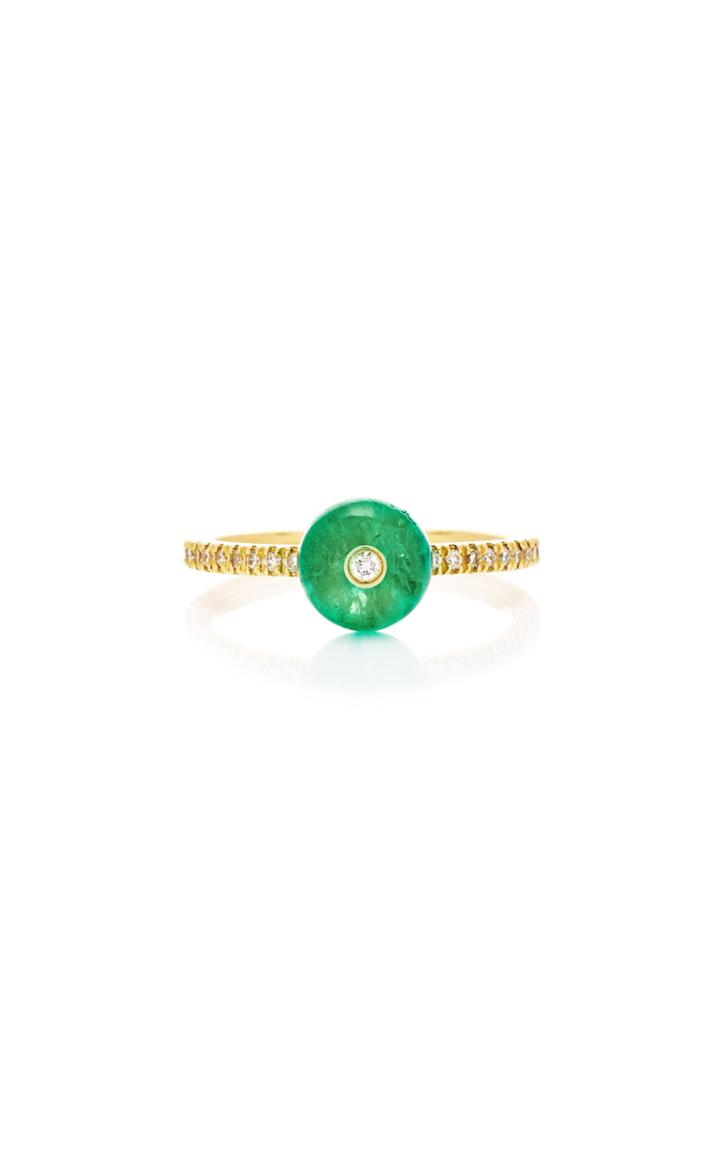 Nina Runsdorf M'o Exclusive Emerald Bead Ring