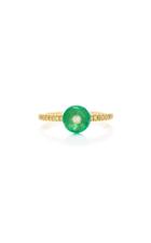 Nina Runsdorf M'o Exclusive Emerald Bead Ring