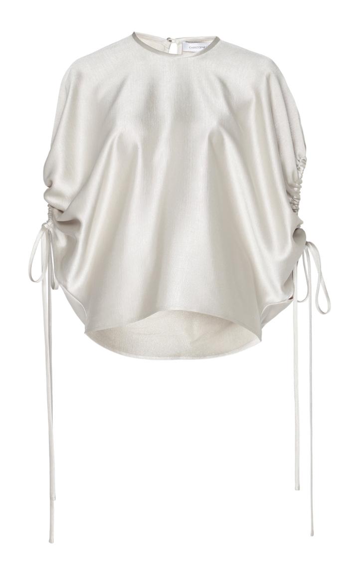 Christopher Esber Ruched Satin T-shirt