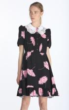 Moda Operandi N21 Lace-trimmed Floral Crepe Mini Dress