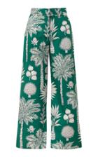 Maison Alma Cotton Printed Wide Leg Pants
