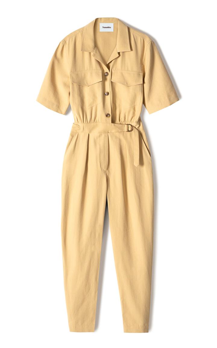 Moda Operandi Nanushka Paige Woven Utility Jumpsuit