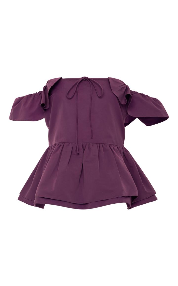 Rochas Off-the-shoulder Peplum Top