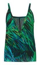 Elie Saab Printed V Neck Top