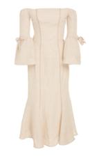 Andres Otalora Ferrer Linen Midi Dress