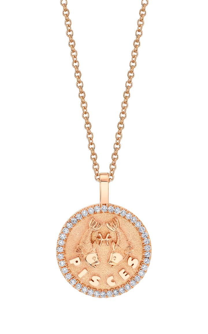 Moda Operandi Anita Ko 18k Gold Pisces Zodiac Pendant Size: White Gold