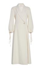 Brock Collection Padova Tie-sleeve Wool Linen-blend Jacket