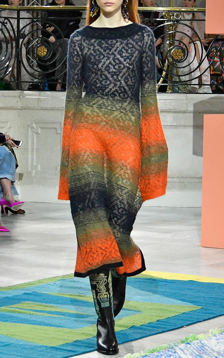 Peter Pilotto Bateau Neck Knit Dress