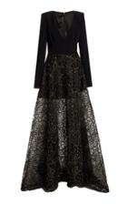 Moda Operandi Burnett New York Embroidered Gown Mbroidered Skirt Gown