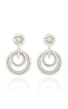 Bibi Marini Silk And Mother Of Pearl Beaded Short Sundrop Earrings