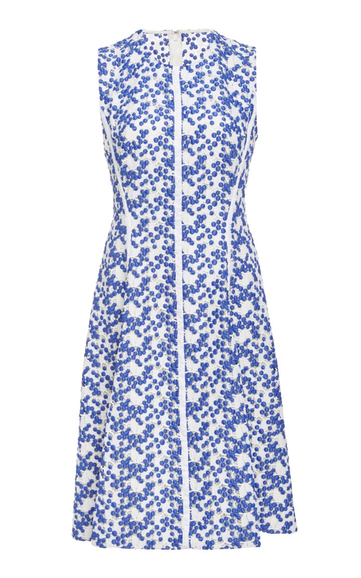 Lela Rose Seamed Lace Dress