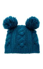 Anna Sui James Coviello For Anna Sui Bobble & Cable Knit Hat