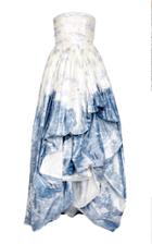 Oscar De La Renta High Low Strapless Gown
