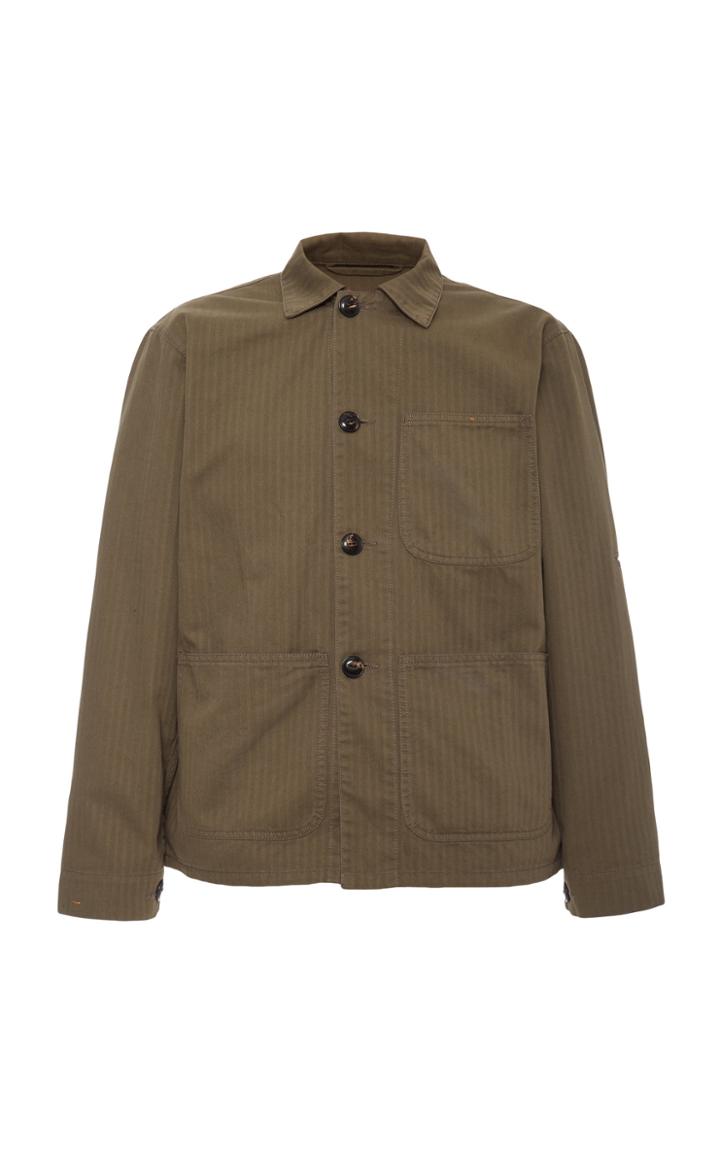 Fortela Striped Cotton-twill Jacket