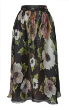Marchesa Floral Printed Midi Skirt