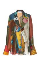 16arlington Elton Satin Print Blouse