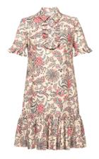 Moda Operandi Lena Hoschek Laissez-faire Ruffled Floral Cotton Mini Shift Dress