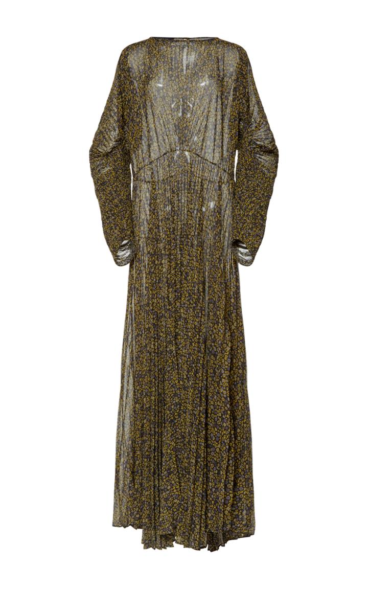 Etro Printed Long Sleeve Maxi Dress