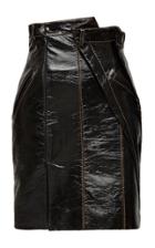 Situationist Leather Mini Skirt