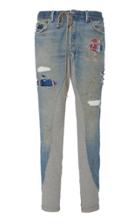 Greg Lauren 50/50 Denim Terry Long Pant