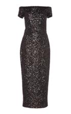 Martin Grant Off-the-shoulder Sequin Sheath Dress