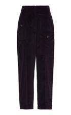 Temperley London Esmeralda Pintucked Cotton Wide-leg Pants