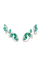 Hueb M'o Exclusive Emerald Climber Earrings