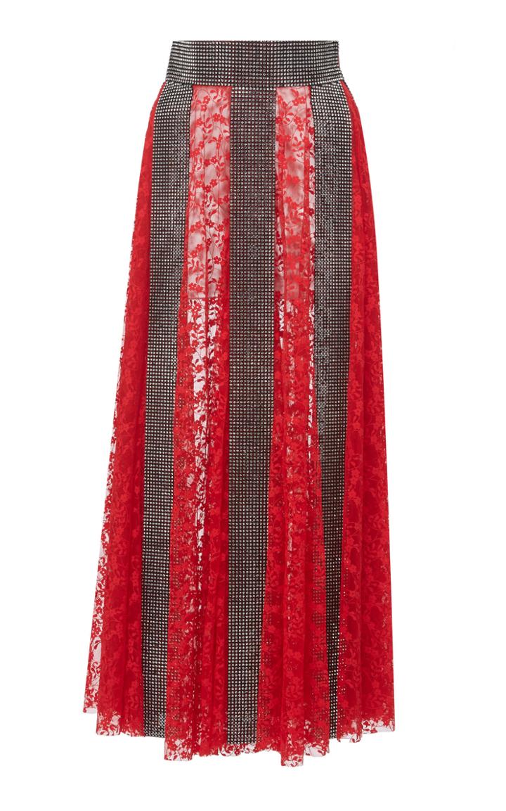 Christopher Kane Lace A-line Midi Skirt
