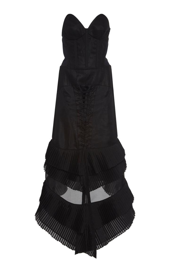 Olivier Theyskens Teril Paneled Linen Dress
