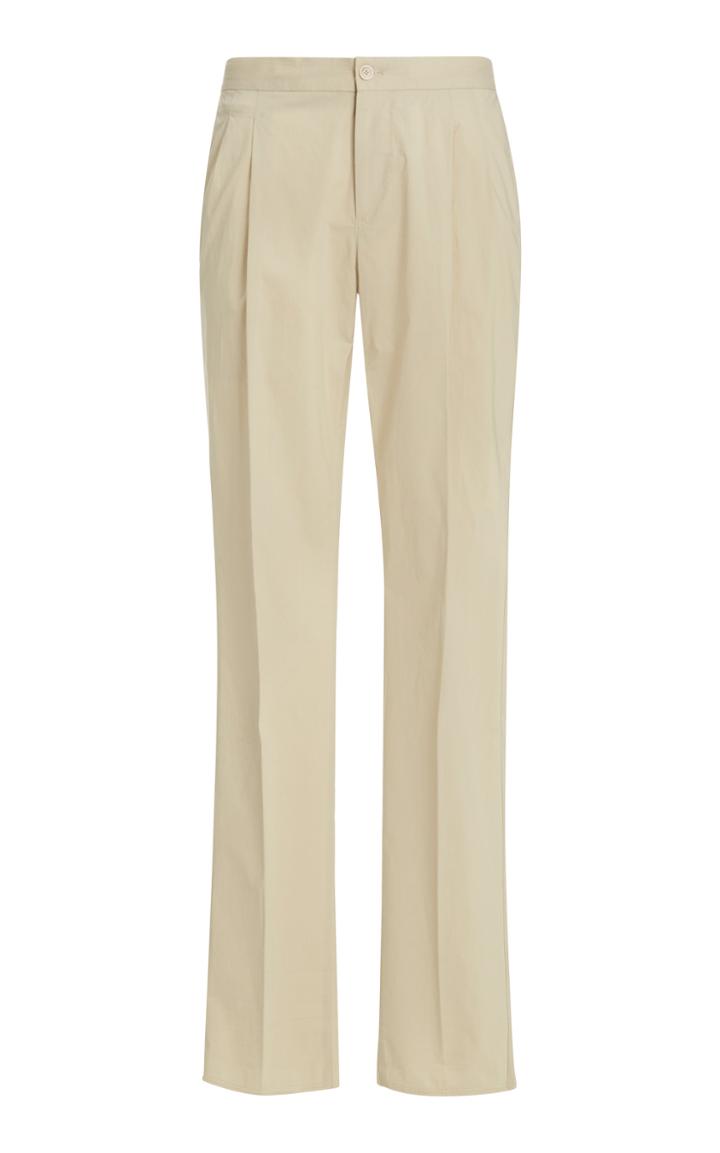 Pt 01 Sonny Pleated Stretch-cotton Pants