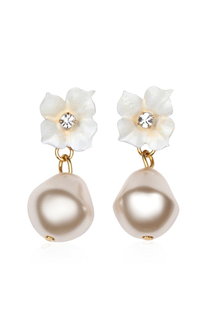 Jennifer Behr Solddad Pearl Drop Earrings