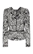 Moda Operandi Unttld Knot Leopard Jacquard Top Size: 2