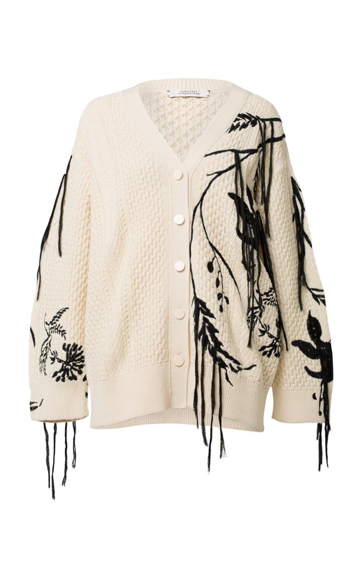 Dorothee Schumacher Floral Fun Embroidered Cardigan