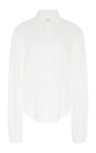 Khaite Octavia Linen-blend Button-up Top