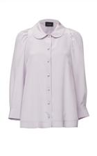 Simone Rocha Lilac Silk Crepe De Chine Shirt