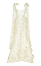 Moda Operandi Brock Collection Floral-printed Asymmetric Silk Gown Size: 0