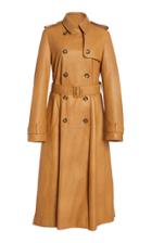 Moda Operandi Red Valentino Pleated Leather Trench Coat